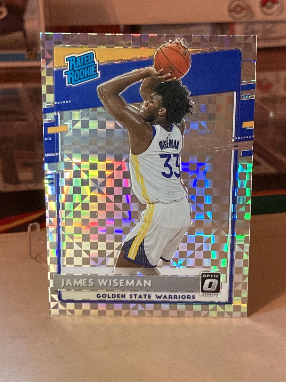 JAMES WISEMAN Rated Rookie Checkerboard PRIZM 2020-21 Donruss Optic #152