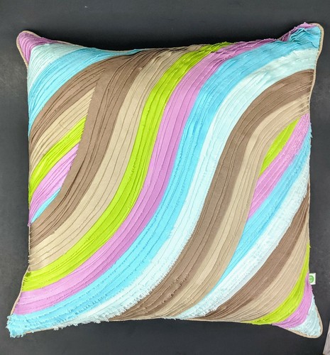 Company C Pillow 18" x 18" 100% Silk Duck Feather Insert Colorful Easter Spring - Picture 9 of 9