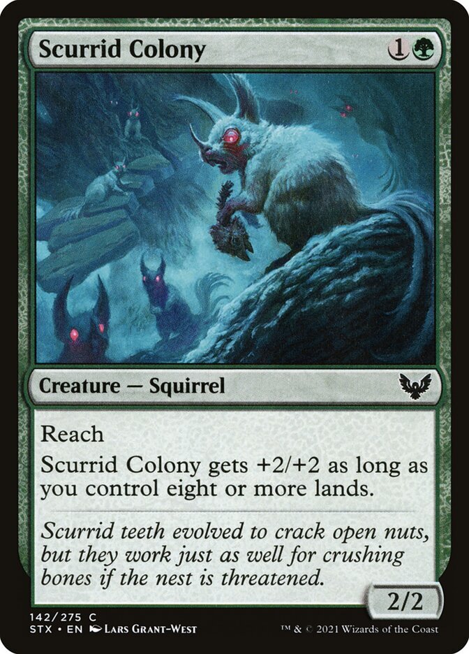 MTG Magic the Gathering Scurrid Colony (142/447) Strixhaven School of Mages LP