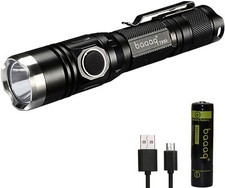 Usb Rechargeable Flashlight 1060 Lumens Ipx8 Water Resistant W 3400mah Battery