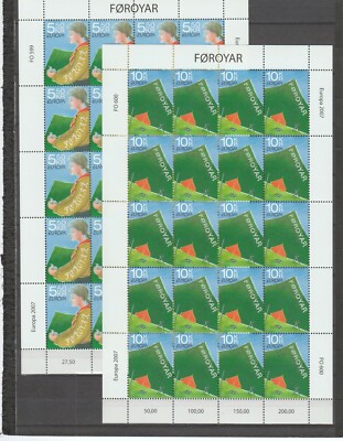 s36840 FAROE ISL. EUROPA CEPT MNH ** 2007 MSx2 SCOUT BADEN POWEL