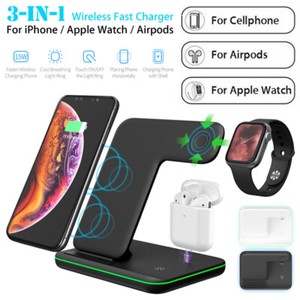 Détails sur 3 en 1 rapide 15 W Qi Sans Fil Chargeur Station Dock Support pour Apple iWatch airpod iPhone afficher le titre d'origine Détails sur 3 en 1 rapide 15 W Qi Sans Fil Chargeur Station Dock Support pour Apple iWatch airpod iPhone afficher le titre d'origine