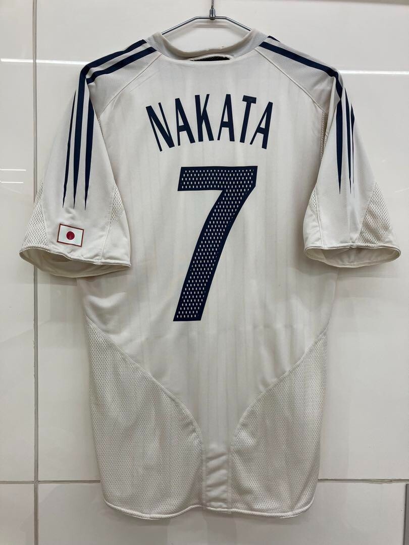 Hidetoshi Nakata Adidas 2004 2006 #7 Japan Away Authentic Hidetoshi Nakata Adidas 2004 2006 #7 Japan Away Authentic