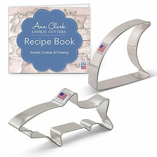Ann Clark Cookie Cutters Set di formine per biscotti a forma di squalo (2 (u5O)