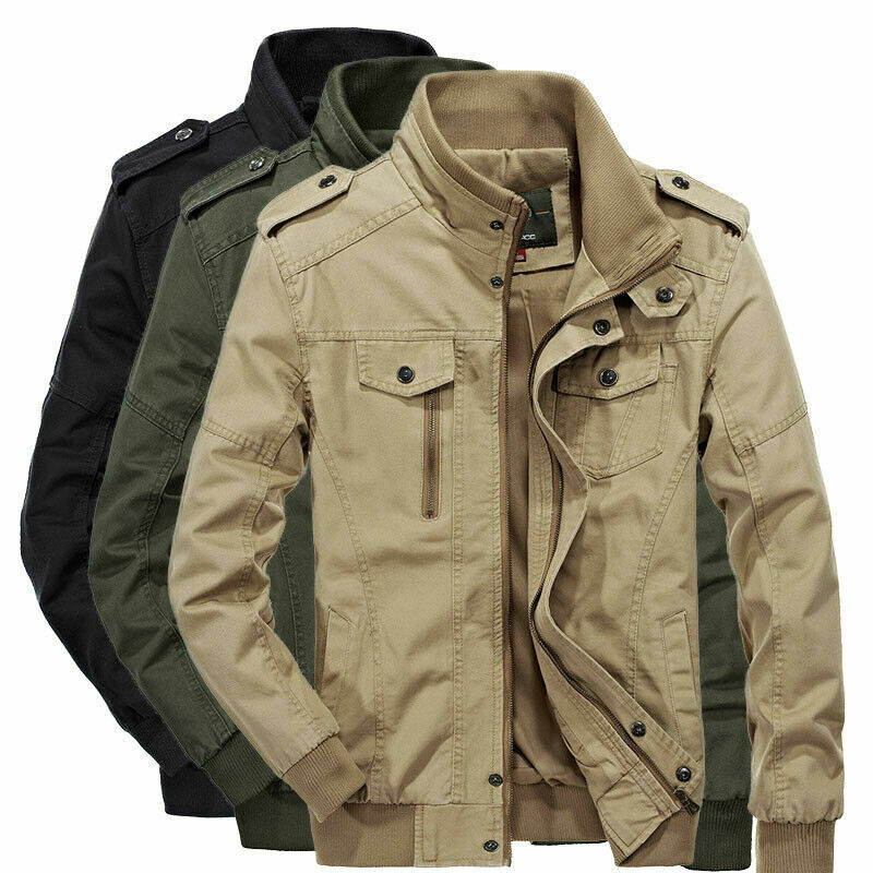 Men's Spring Autumn Outwear Military Jackets Casual Cotton Men's Spring Autumn Outwear Military Jackets Casual Cotton