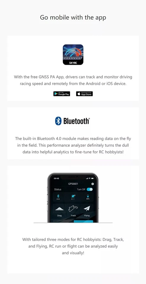 SKYRC GSM020 GNSS Performance Analyzer Speed Meter for RC Car Helicopter Drone - Image 3 of 4