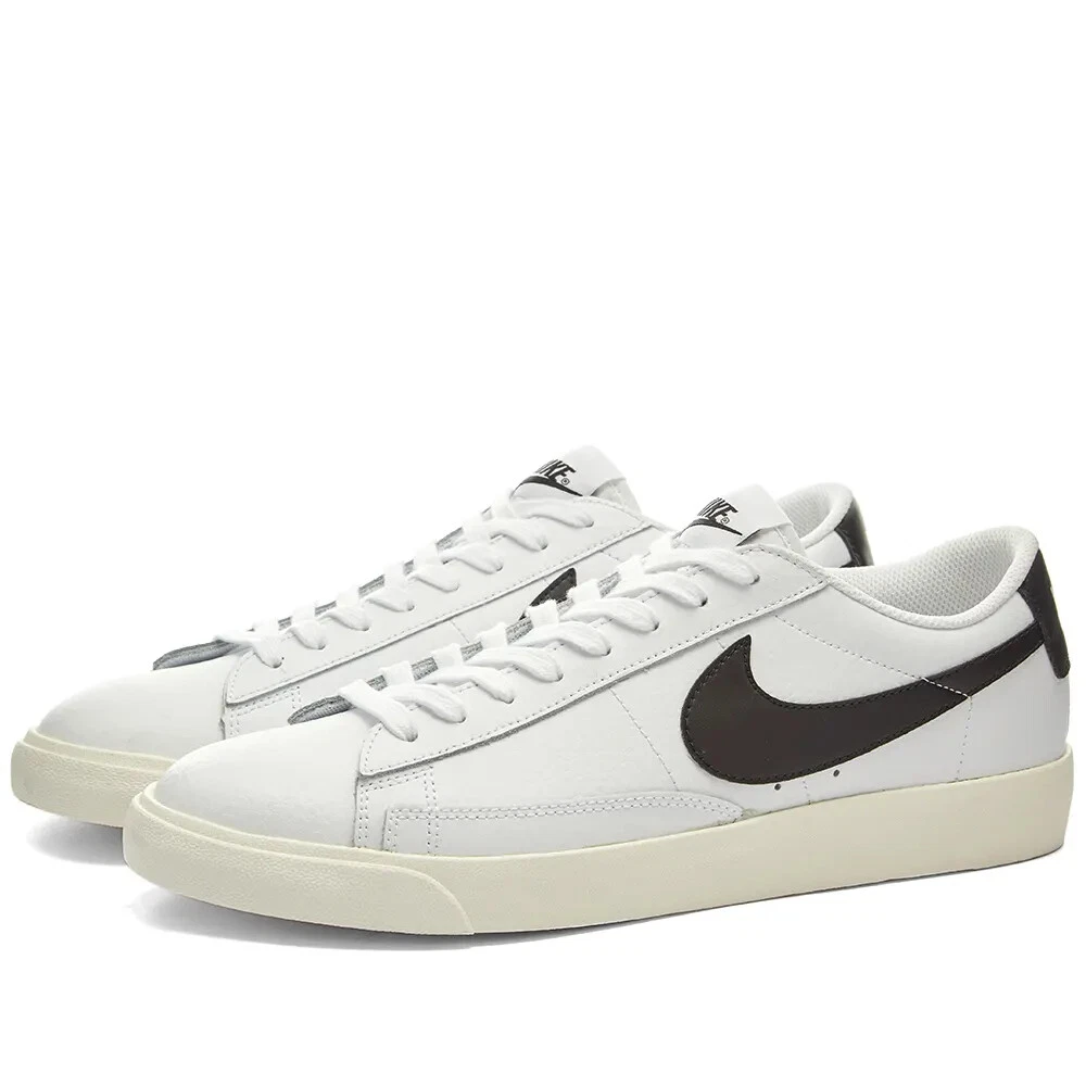 NIKE BLAZER LOW LEATHER WHITE BLACK CI6377 101 EU 42 UK 7.5