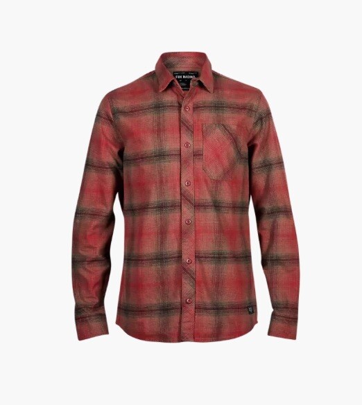 me.＊ Fox Racing Men's Source Flannel Shirt Scarlet Red 31739-371 | eBay