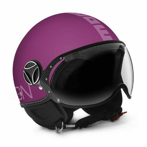 CASCO MOMO DESIGN JET FGTR CLASSIC FUCSIA OPACO CON VISIERA TAGLIA L | eBay