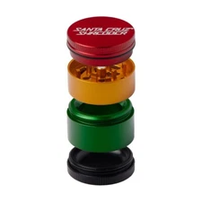 Santa Cruz Shredder MEDIUM 4 Piece Grinder 2-1/8" w/ Textured Grip - RASTA