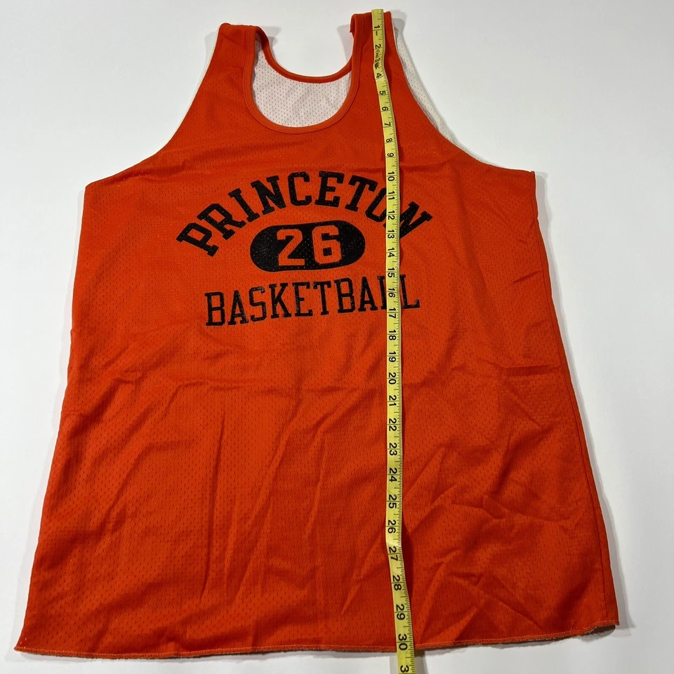 Camiseta deportiva de baloncesto #26 grande naranja vintage de los años 70 campeones de los Tigres de Princeton de la NCAA Foto 4 de 4