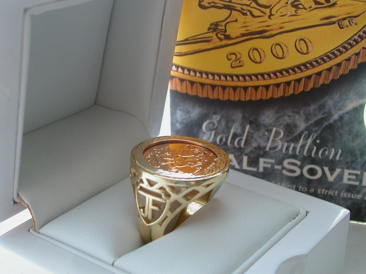 Personalised cheap sovereign ring