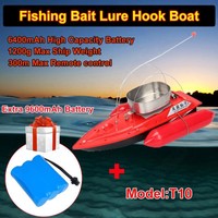Red T10 Bait Hook Rc Fishing Boat 300m Remote Control+extra 9600mah Battery 8hrs Red T10 Bait Hook Rc Fishing Boat 300m Remote Control+extra 9600mah Battery 8hrs