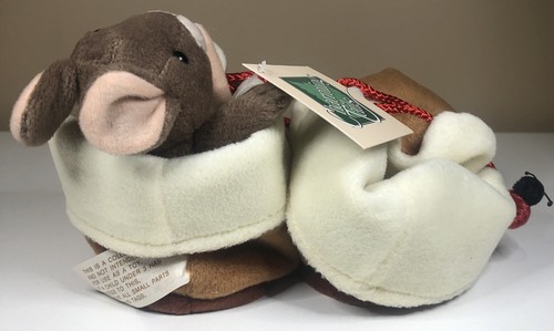 CHARMING TAILS Soft Sculpture PLUSH Griff Mouse WHO'S GOING TO FILL YOUR SHOES - Picture 3 of 8