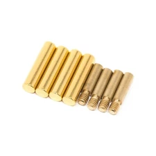 LitLaces - 25mm Metallic Cylinder Shoe Lace Tips Custom - (Permanent Aglets)