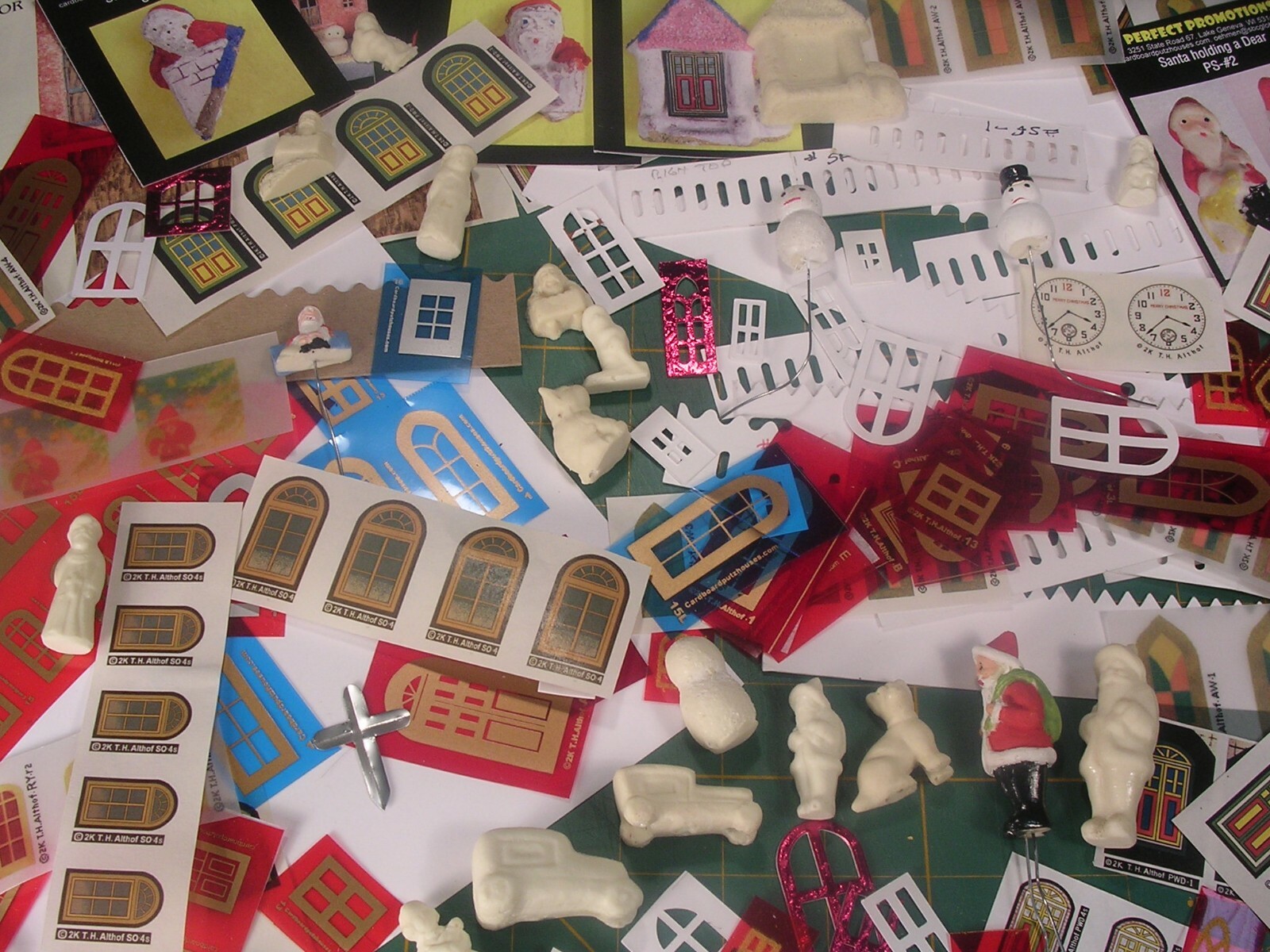 Vintage Christmas Village Cardboard Putz House Japan REPLACEMENT PARTS CATALOG