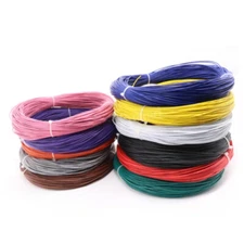 Multi-Strand UL1007 Cable 80°C 300V Electronic Wire 16/18/20/24~30AWG 7-Colors 