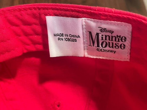 Cappello Berretto Disney Mini Casa Rosso Regolabile Cinghia Posteriore - Foto 5 di 6