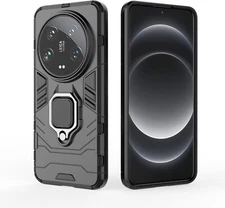 For XIAOMI 14 ULTRA 5G ARMOR MILITARY MAGNETIC SHOCKPROOF CASE WITH RING HOLDER
