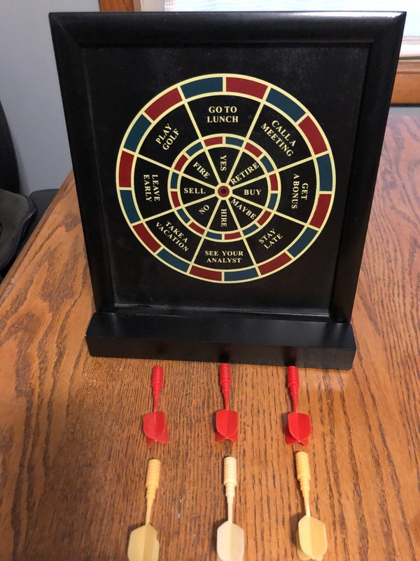 2-in-1 Magnetic Bullseye & Work Choice Board w/6 Safety Darts for Kids/Adults