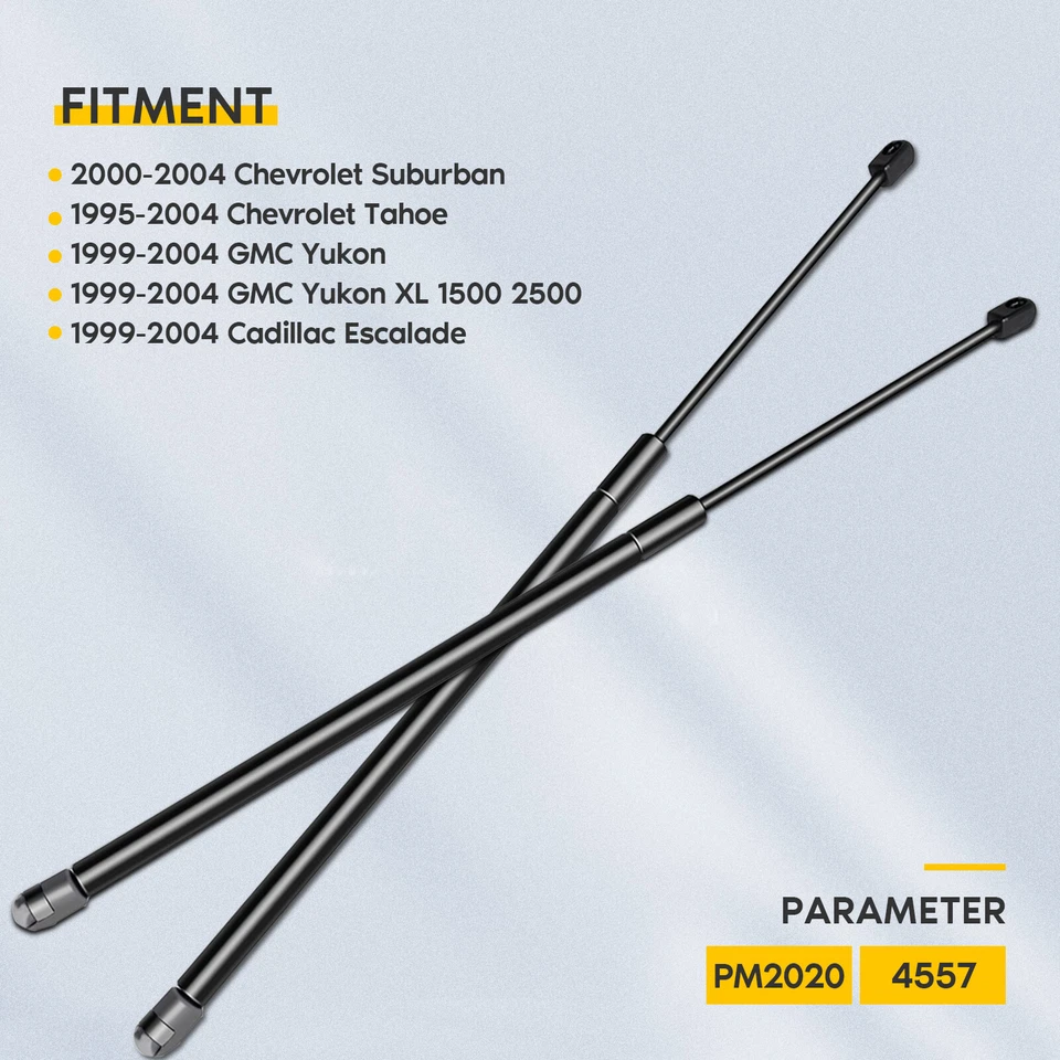 2 soportes de elevación de portón trasero de puerta levadiza para 99-04 Suburban Tahoe Yukon Foto 2 de 4