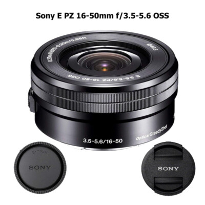 Sony E PZ 16-50mm f/3.5-5.6 OSS Lens for Sony E-Mount Cameras Black