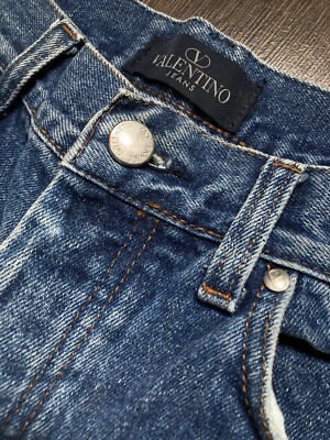 Blue Vintage Straight Jeans Valentino 32 Size 90s Dad Style | eBay