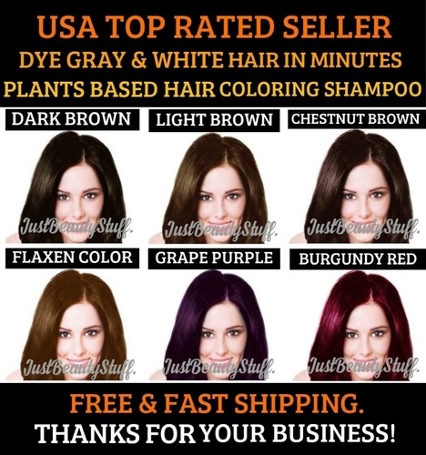 Buy Burgundy Red Hair Dye Shampoo Plants Color Gray White Hair In Minutes 6 Colors Online In Vietnam