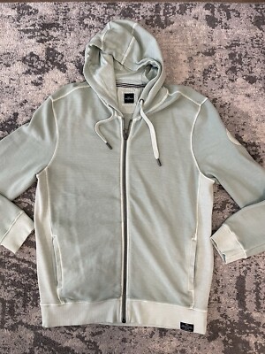 Engbers Mens Teal Zip Up Hoodie Sweatshirt Size XL - Main Image