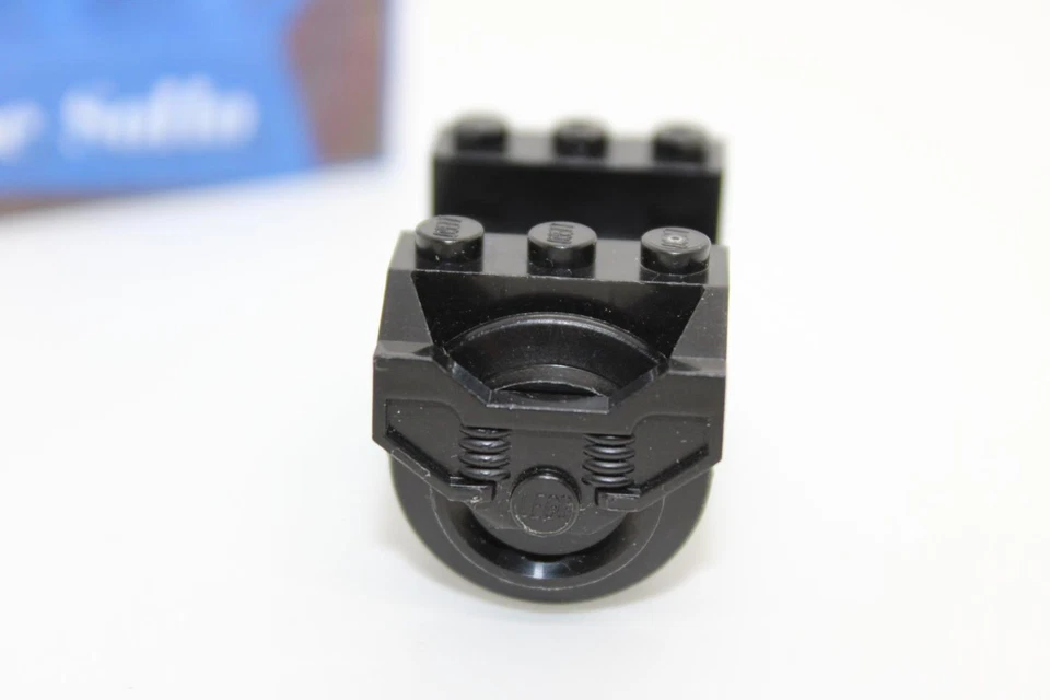 Lego (c) 1x Zug Räder / Achsen - schwarz - 2878c01 - Eisenbahn - black - Bild 2 von 2