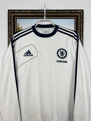 Vintage Adidas Chelsea Football Sweatshirt Soccer Crewneck White