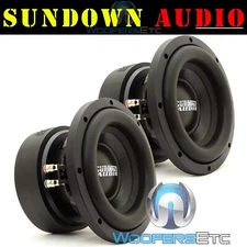 (2) SUNDOWN AUDIO E-8 V.6 D2 8" SUBS 300W RMS DUAL 2-OHM CAR SUBWOOFERS SPEAKERS