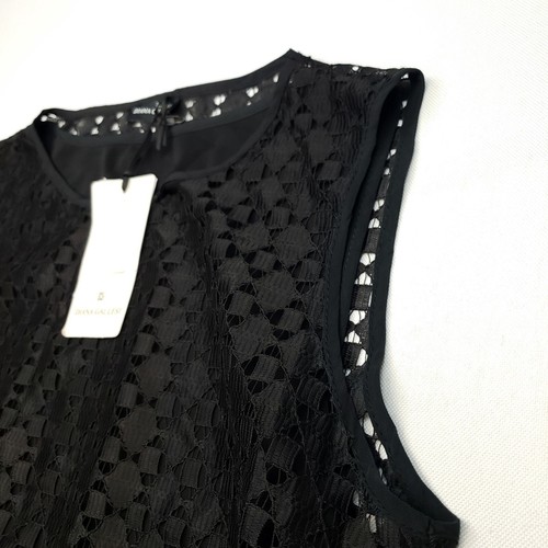 Diana Gallesi Dress Lace Lined Sheath Knee UK 12 (44) Black RRP £159 - Picture 4 of 9