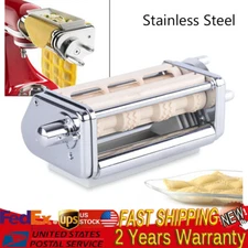 Silver Kitchen Pasta Raviol Roller Cutter Ravioli Maker Stand Mixer Attachment