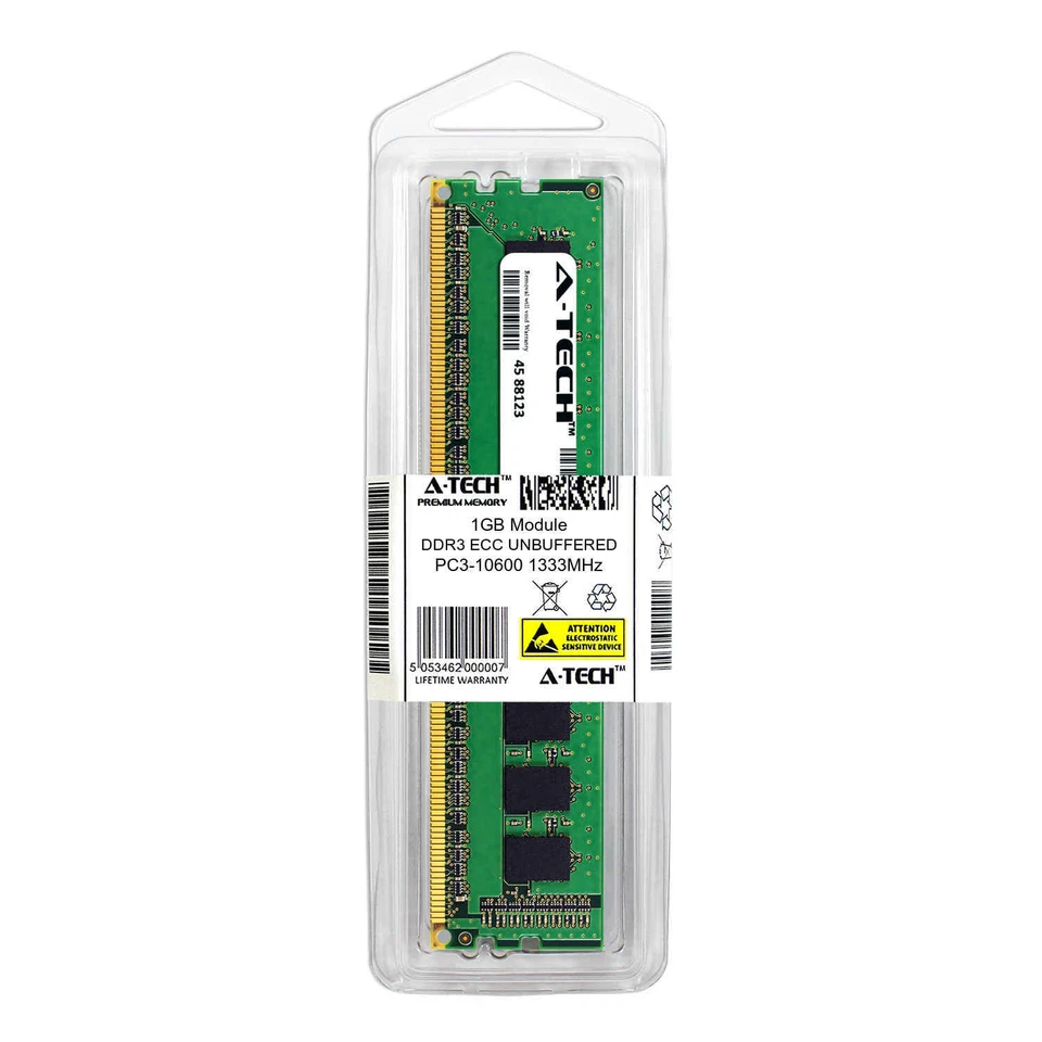 1GB DDR3 PC3-10600E ECC UDIMM (HP 500668-B21 Equivalent) Server Memory RAM - Image 2 of 2