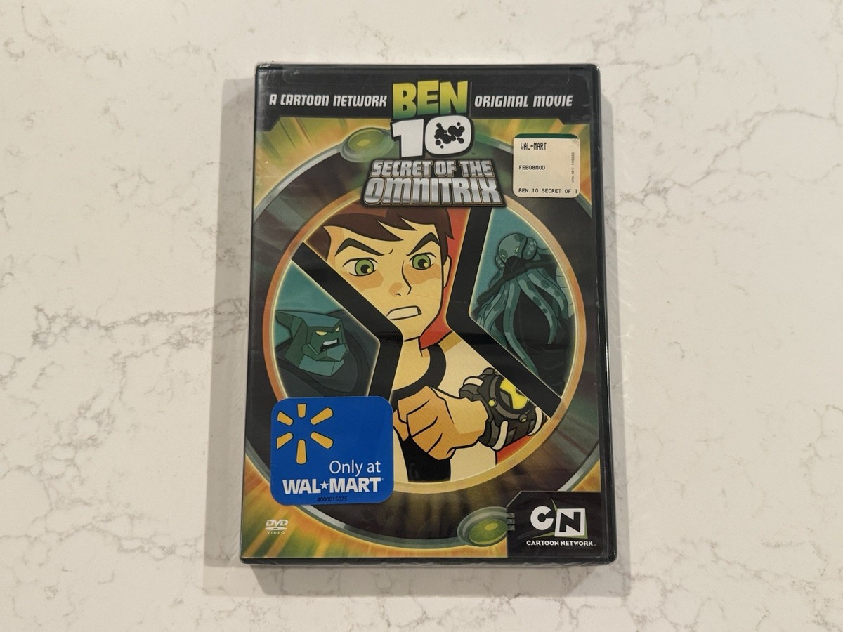 New Ben 10 Secret of The Omnitrix Movie DVD 2007 Sealed Cartoon