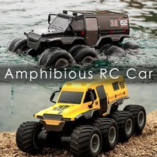 Amphibious RC Truck 1: 12 8WD, 2.4G Off Road Waterproof Large Remote Control Car