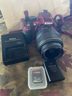 Nikon D3100 Digital Camera w/18-55mm VR Lens 14.2MP 1080p HD Video Recording