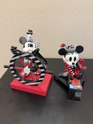 DISNEY BRITTO ENESCO STEAMBOAT WILLIE MICKEY AND MINNIE MOUSE FIGURINE SET