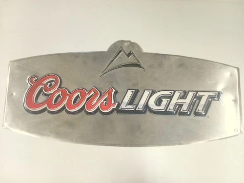 Vintage 2004 Advertising Coors Light Beer Metal Wall Sign