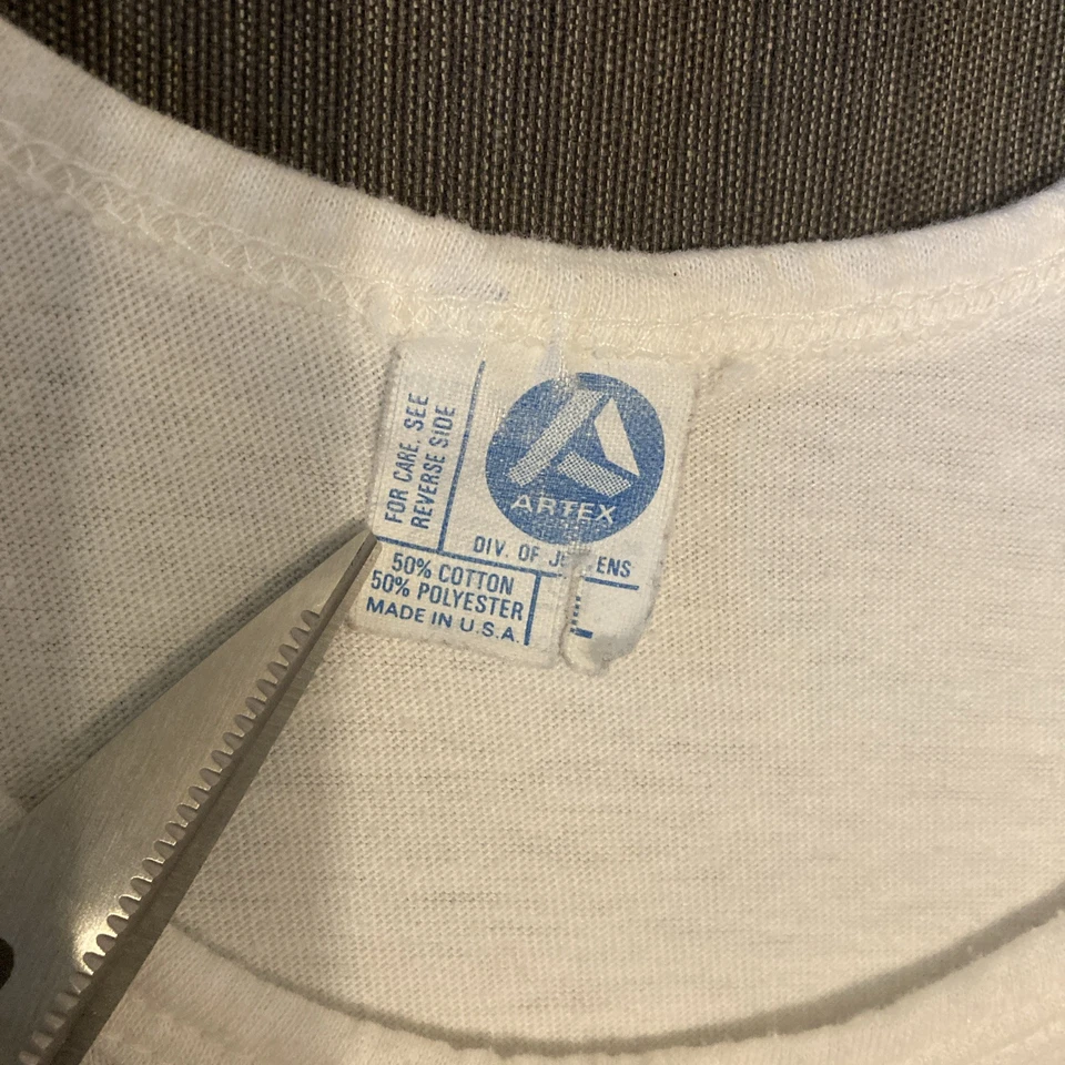 Camiseta sin mangas vintage años 80 SS Tasmanian Devil L fiesta animal WI playa hecha en EE. UU. Taz Foto 3 de 4