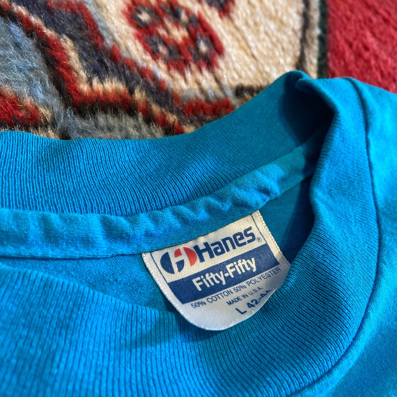 T shirt uomo vintage anni 80 Charleston SC fila arcobaleno taglia grande punto singolo