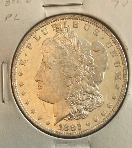 1882-O Morgan Silver Dollar Gorgeous Mint Luster BU MS++Deep Proof Like