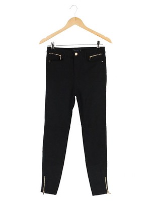 MOHITO Stoffhose Damen Gr. 36 S Schwarz Elegant Business Reißverschluss