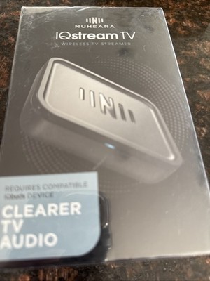 IQstream TV Audio Streamer Hear TV Better by Nuheara Qualcomm aptX Low Latency