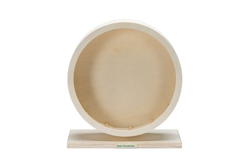 Karlie Wonderland Bogie Wheel Laufrad - Nagerspielzeug - Holz - Natur - Durchm.3 - Picture 3 of 6