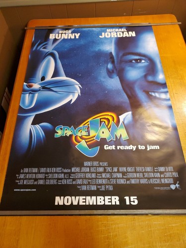 Space Jam Rolled Movie Poster Original DS Double Sided 27X40 - Advance 1996