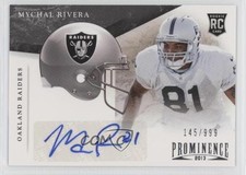 2013 Panini Prominence Rookie Helmet Signatures 145/999 Mychal Rivera Auto 0zm3