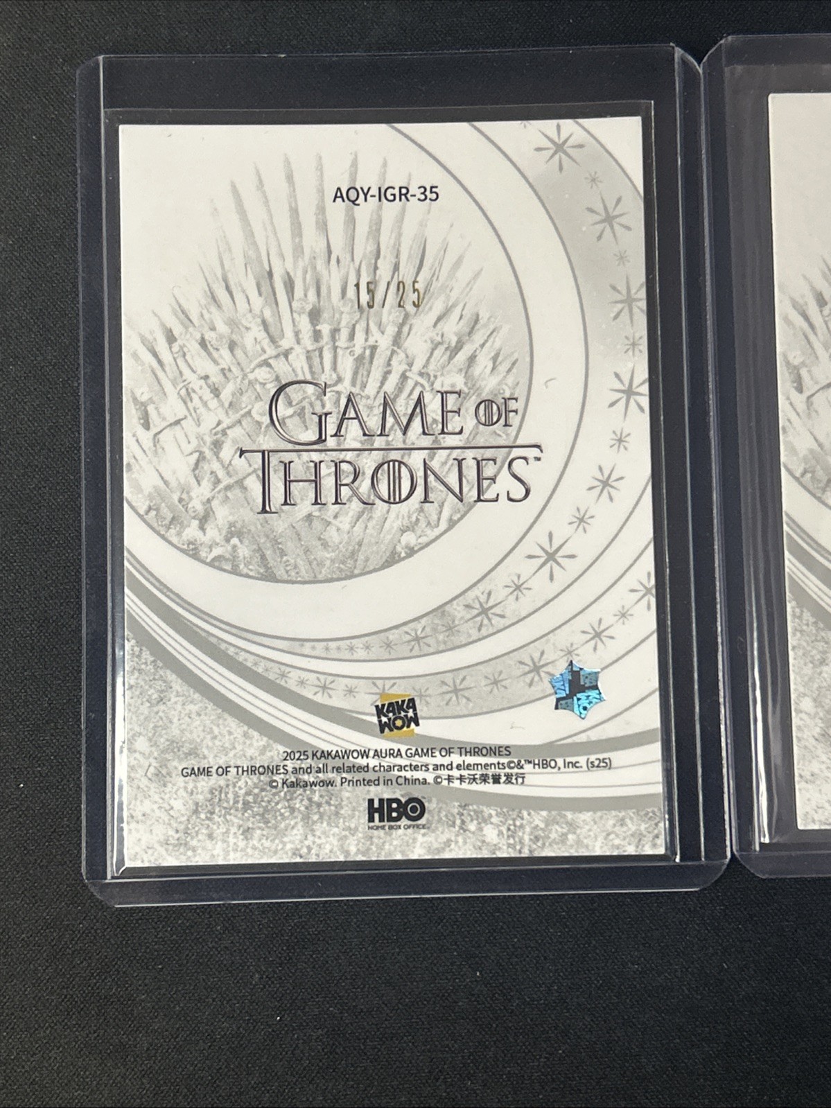 2025 Kakawow Aura Game Of Thrones Grey Worm 15 /25 Green #AQY-IGR-35 + Refractor