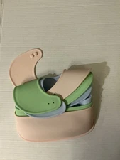 PandaEar Set of 3 Silicone Baby Bibs Waterproof, Soft, Unisex, 10-72 Months